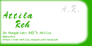 attila reh business card